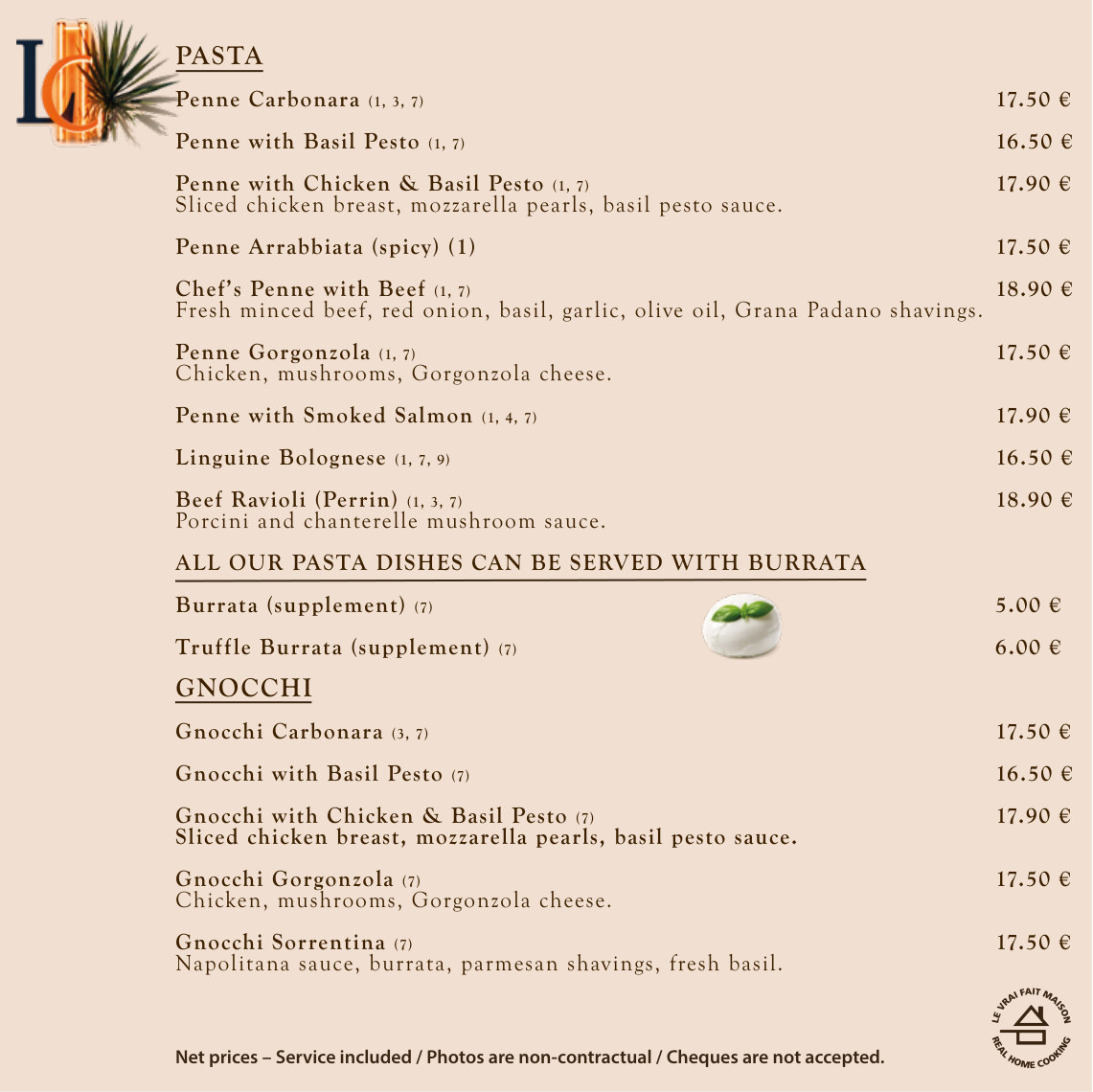 Restaurant Menu - English - page 5