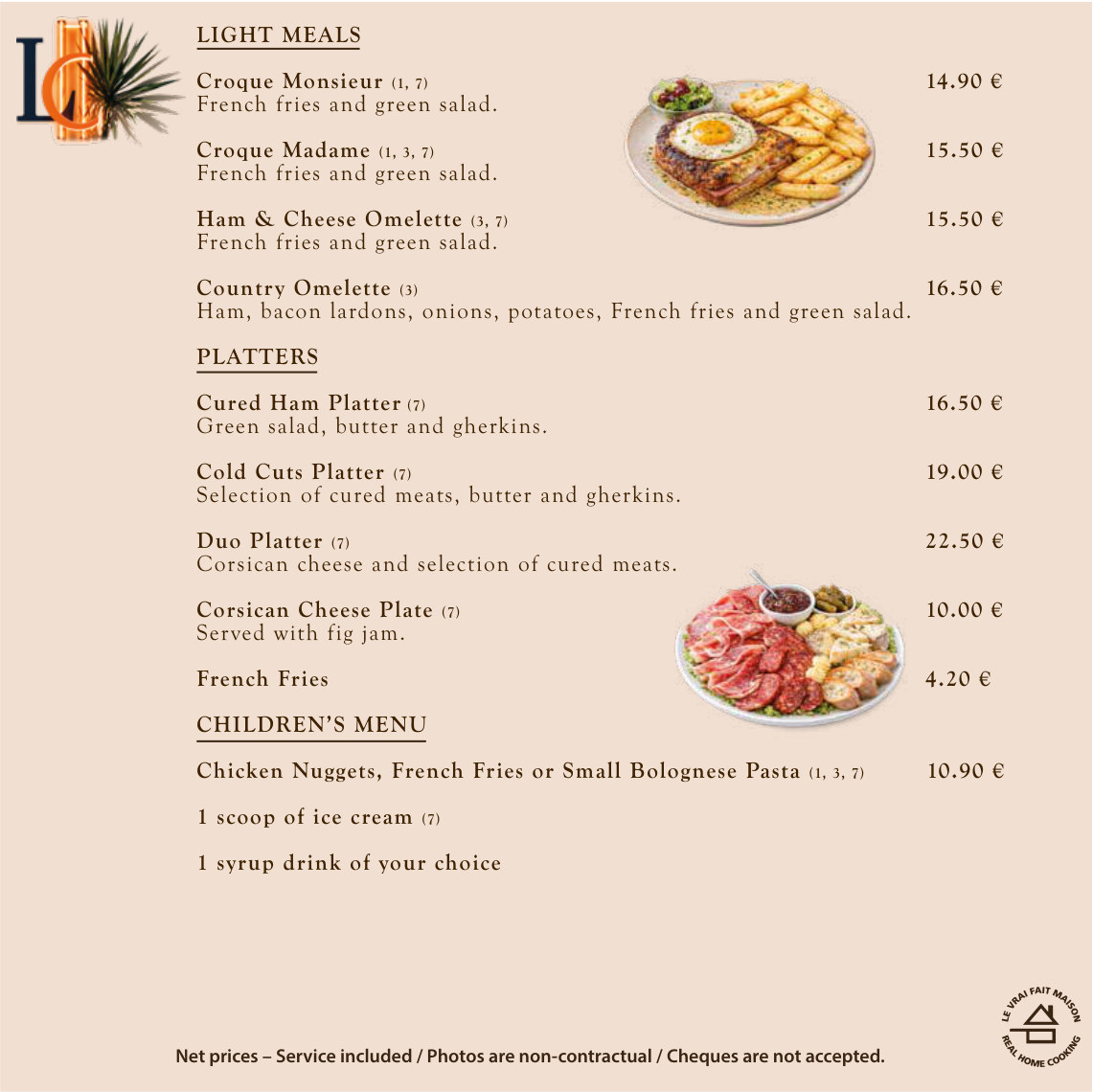 Restaurant Menu - English - page 6