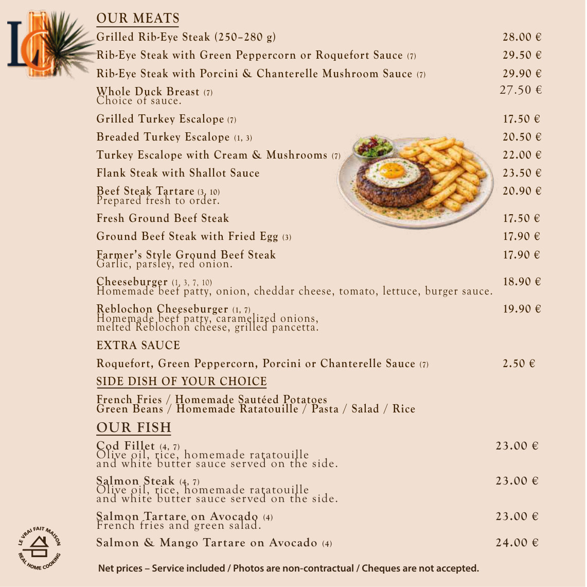 Restaurant Menu - English - page 7