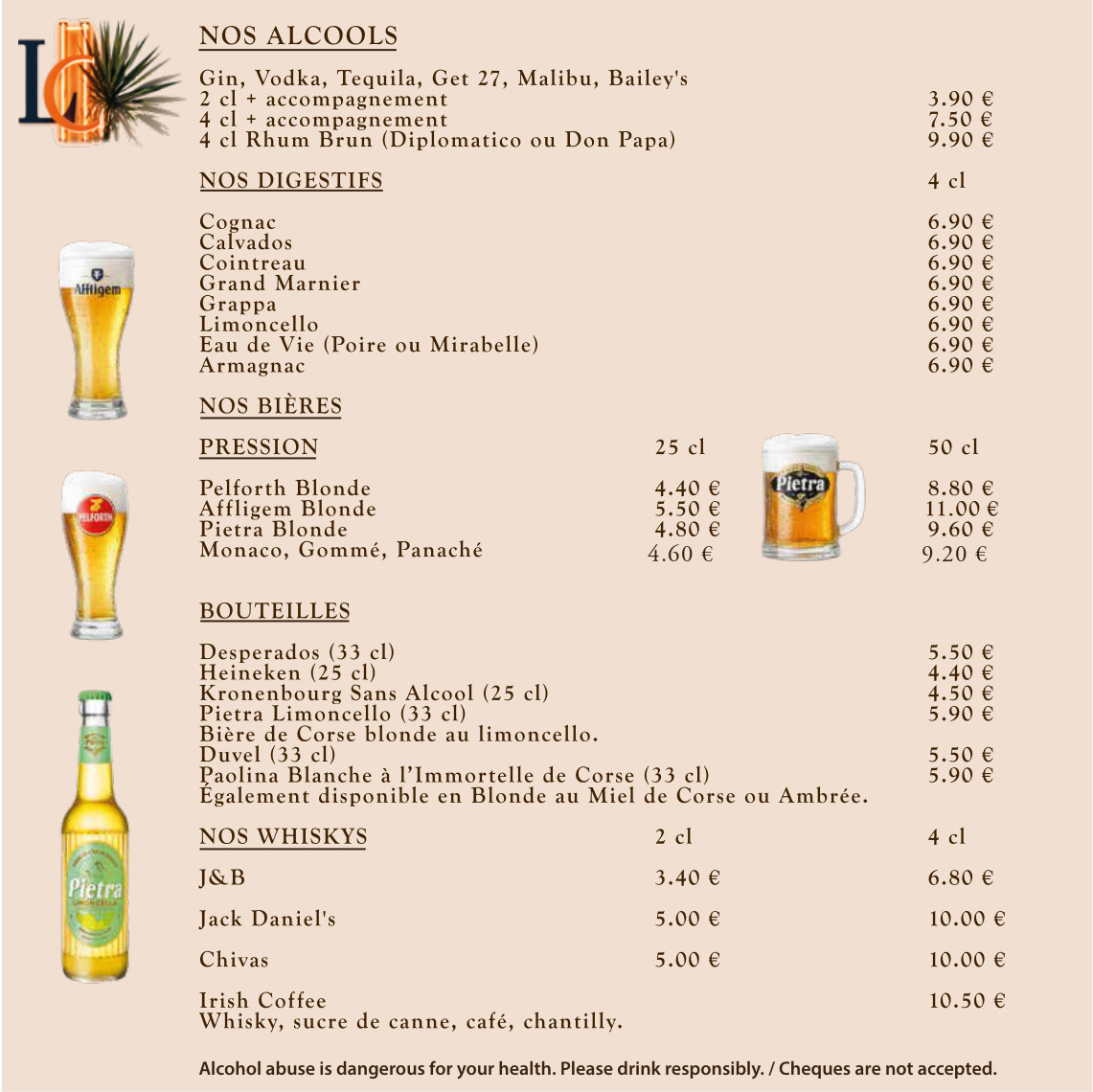 Restaurant Menu - English - page 8