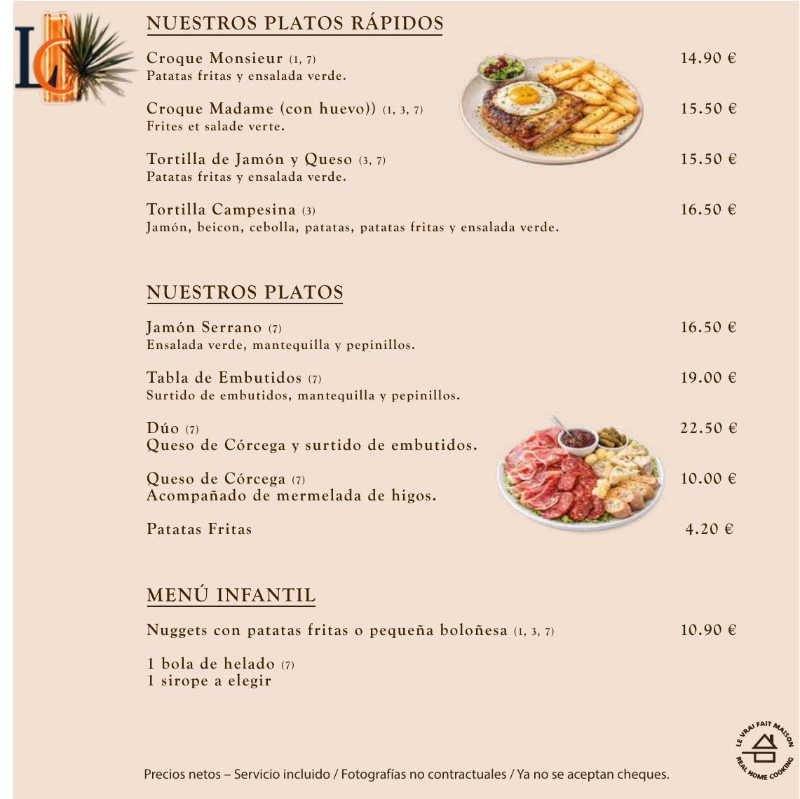 Menú del Restaurante - Español - página 6