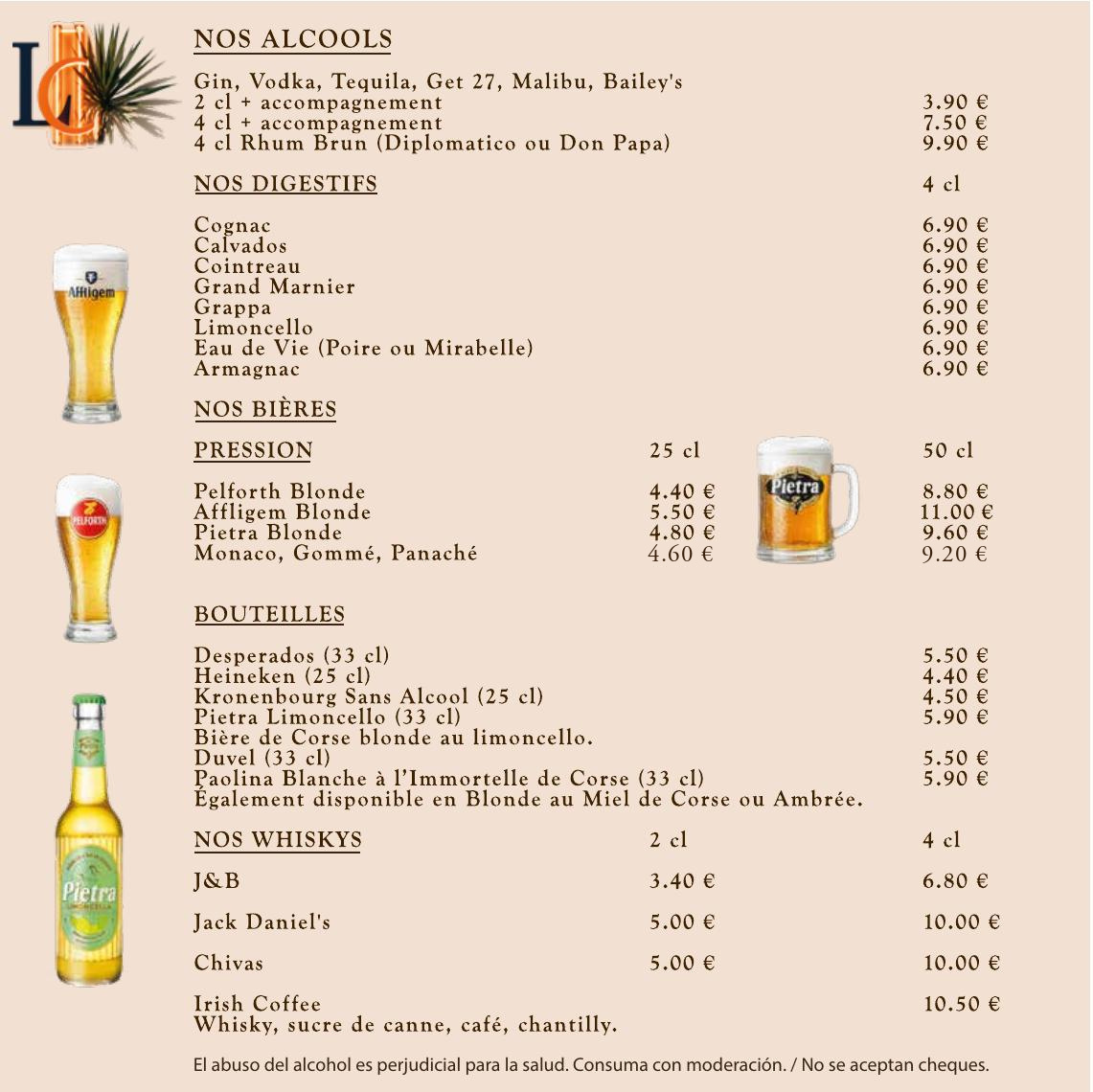 Menú del Restaurante - Español - página 8