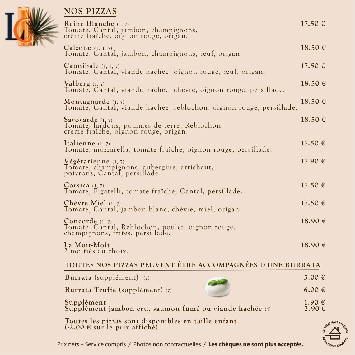Menu Restaurant - Français - page 3