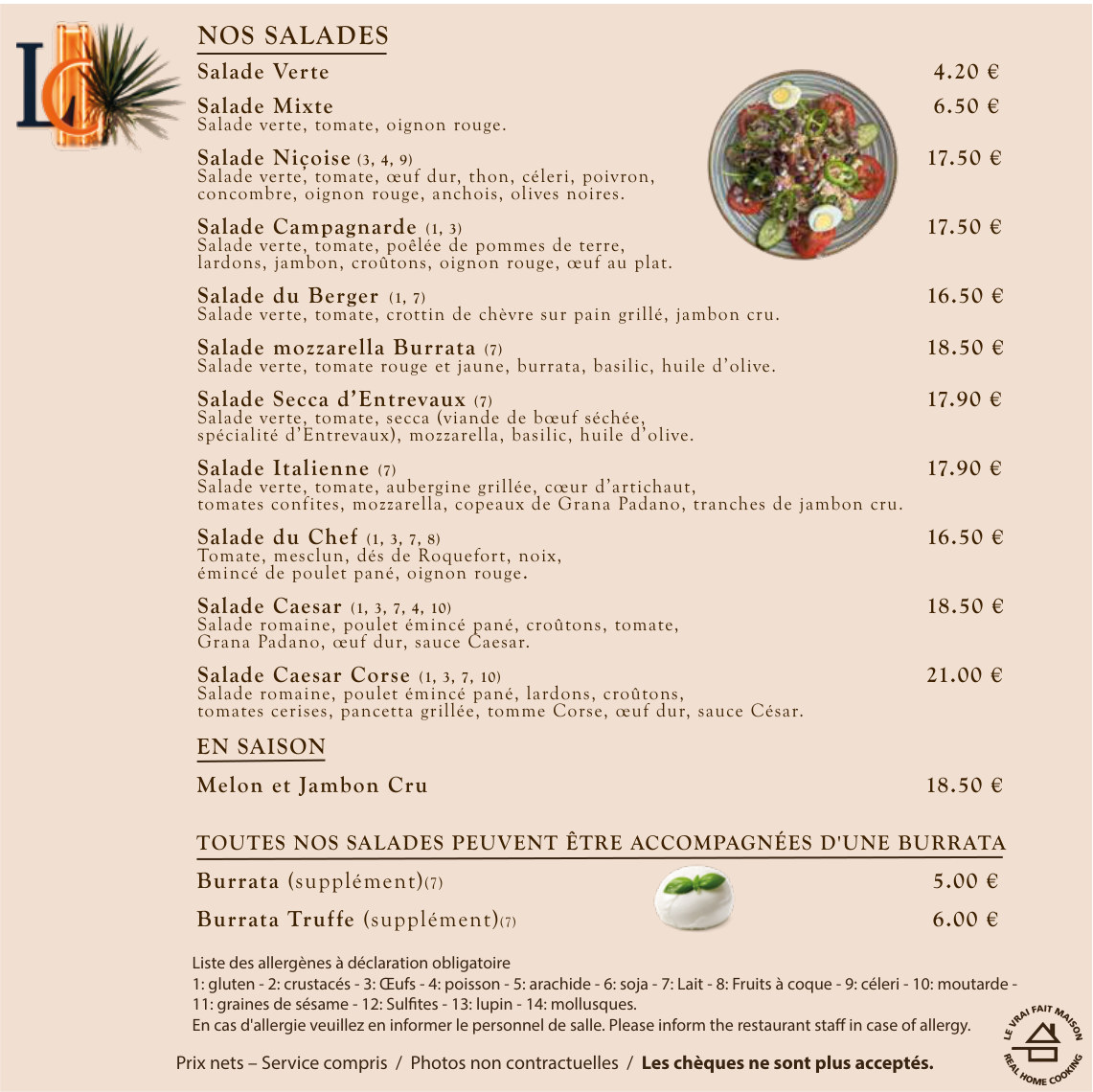 Menu Restaurant - Français - page 4